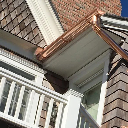 copper gutter installation Nesconset ny